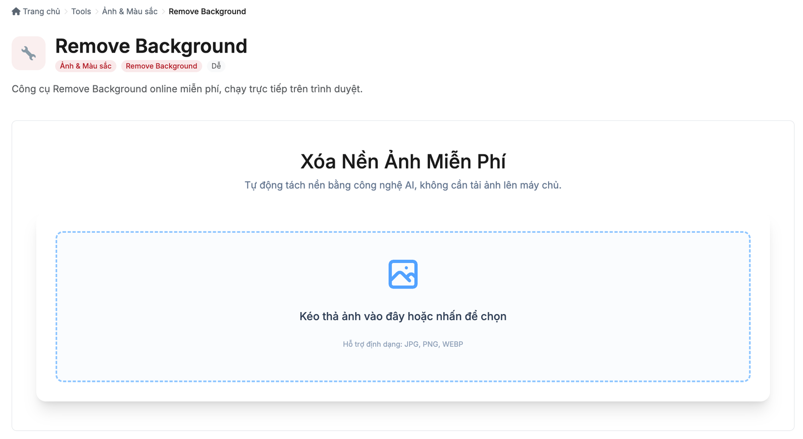 Công Cụ Remove Background – Xóa Nền Ảnh Online Miễn Phí Bằng AI