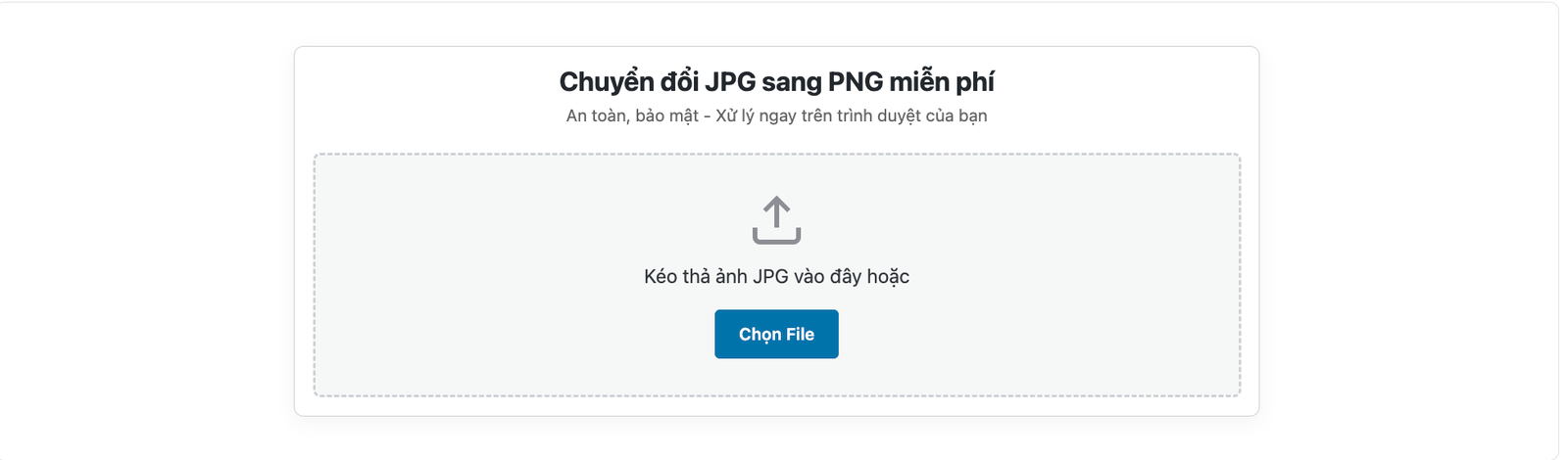 Convert JPG to PNG - Công cụ chuyển ảnh JPG sang PNG miễn phí